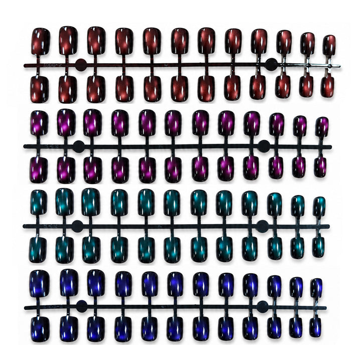 Premium Press-On Nails with Metallic Shine Stornfield