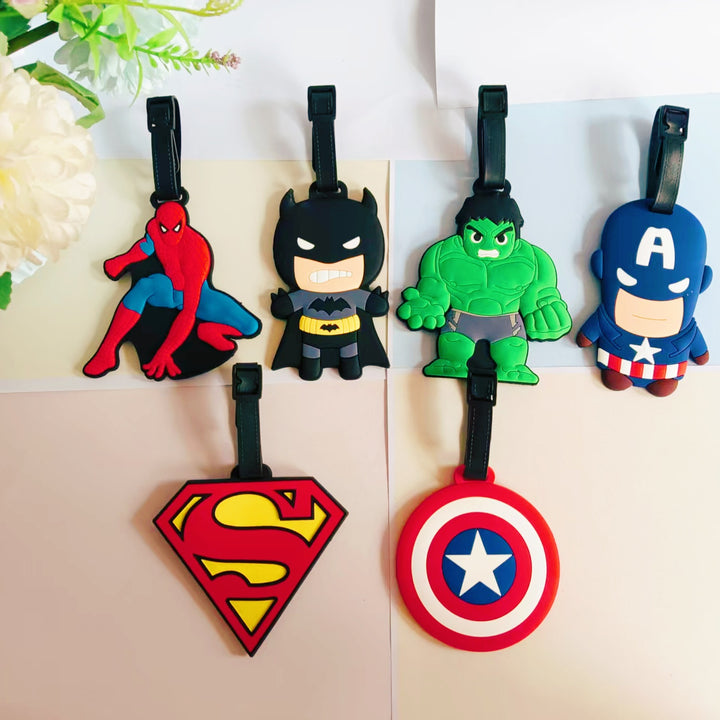 Unisex Silicone Superhero-Themed Luggage Tag Stornfield