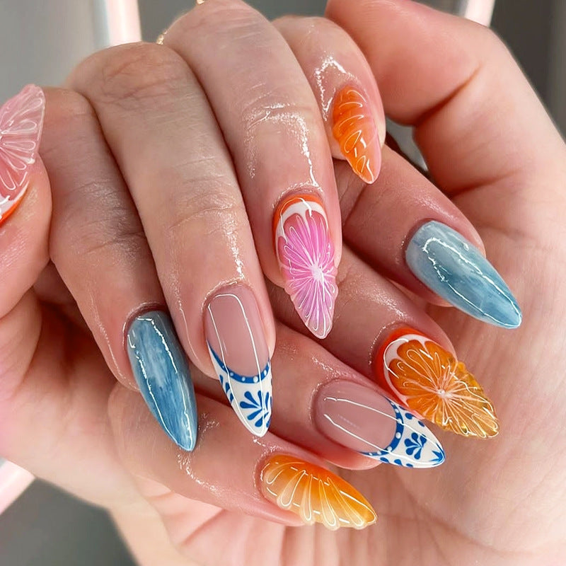 Creative nail set in cheerful fruit design Stornfield