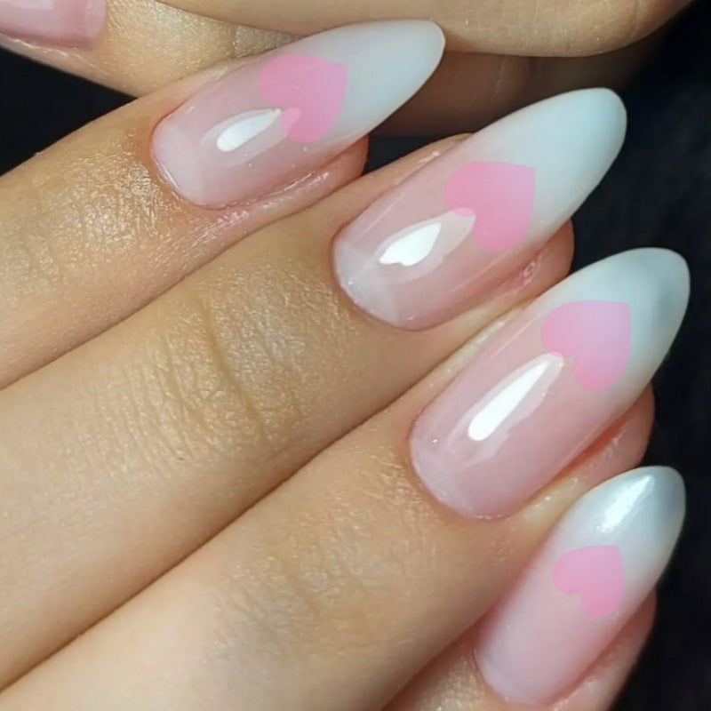 Heart-Accent Press-On Nail Set Stornfield