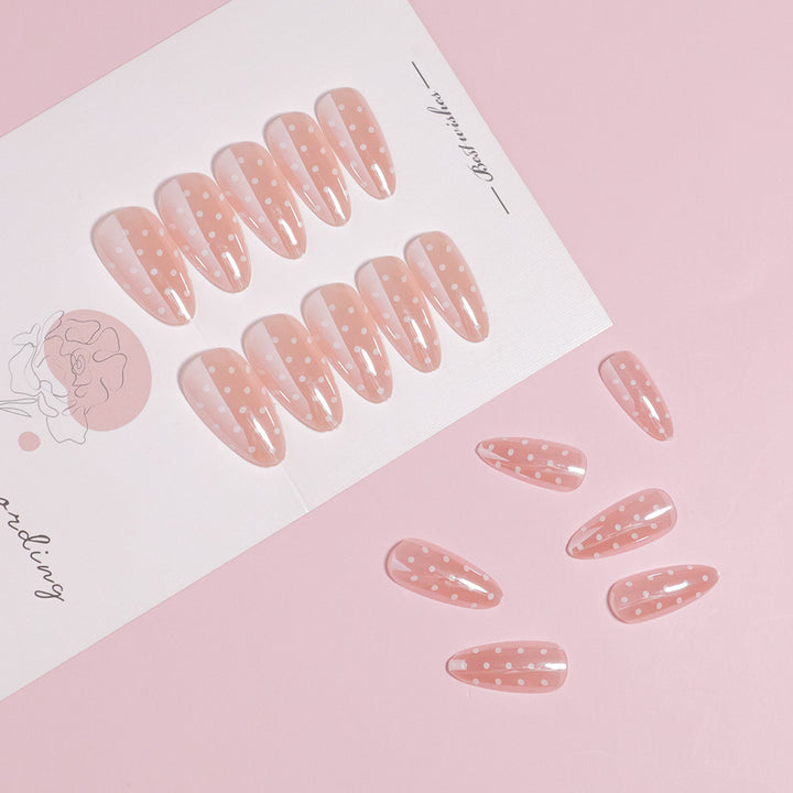 Artistic Polka Dot Stiletto Press-On Nails Stornfield