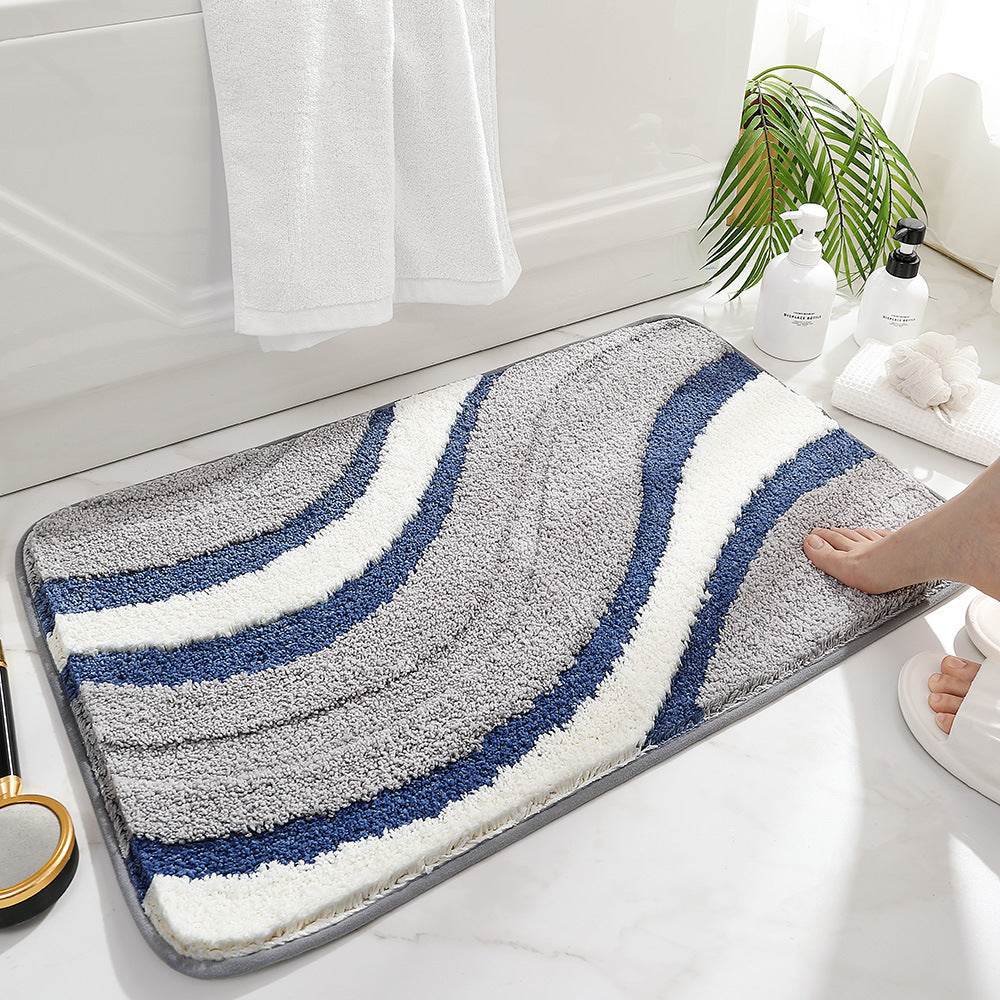 Plush Cat Theme Bath Mat