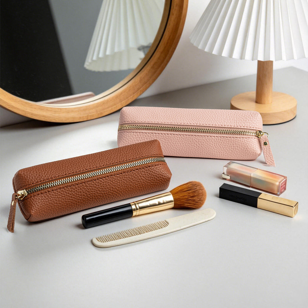 Leather Zippered Pencil Case Stornfield