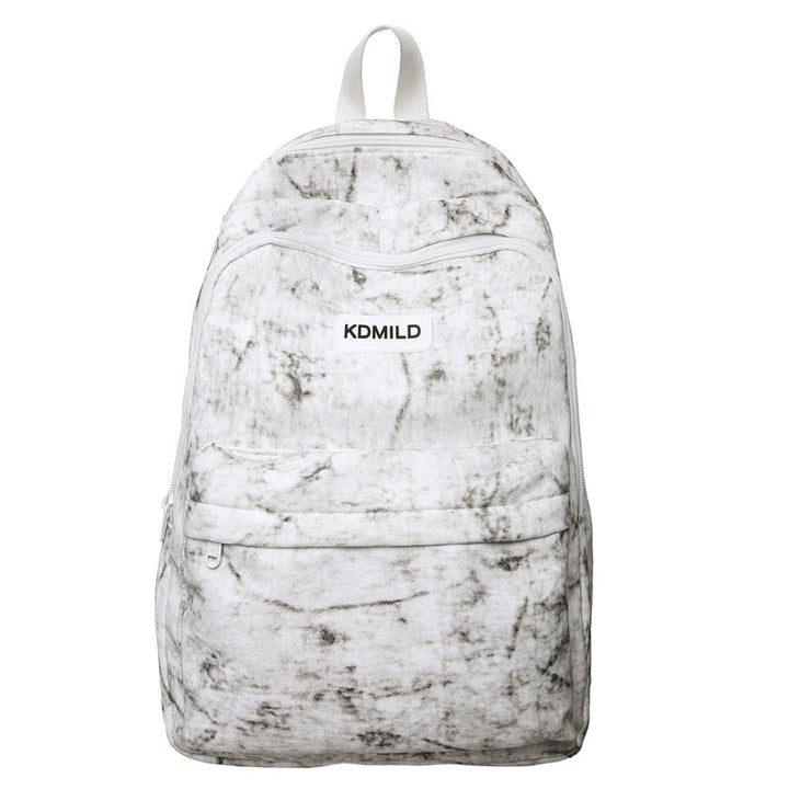 Lightweight Textured Canvas School Backpack Stornfield