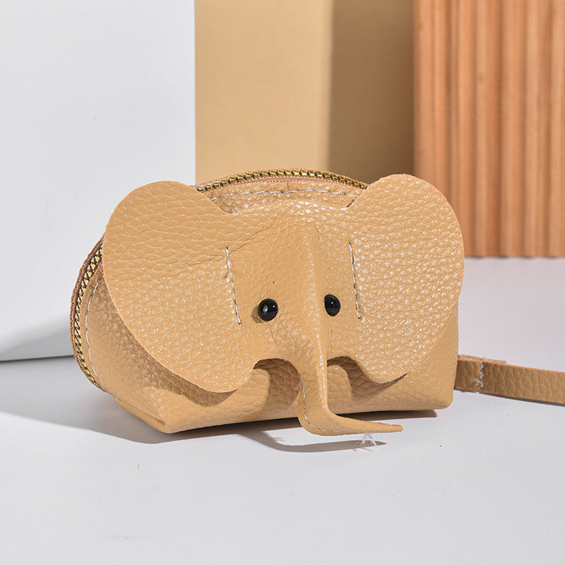 Cute Elephant-Themed Zippered Coin Purse Stornfield