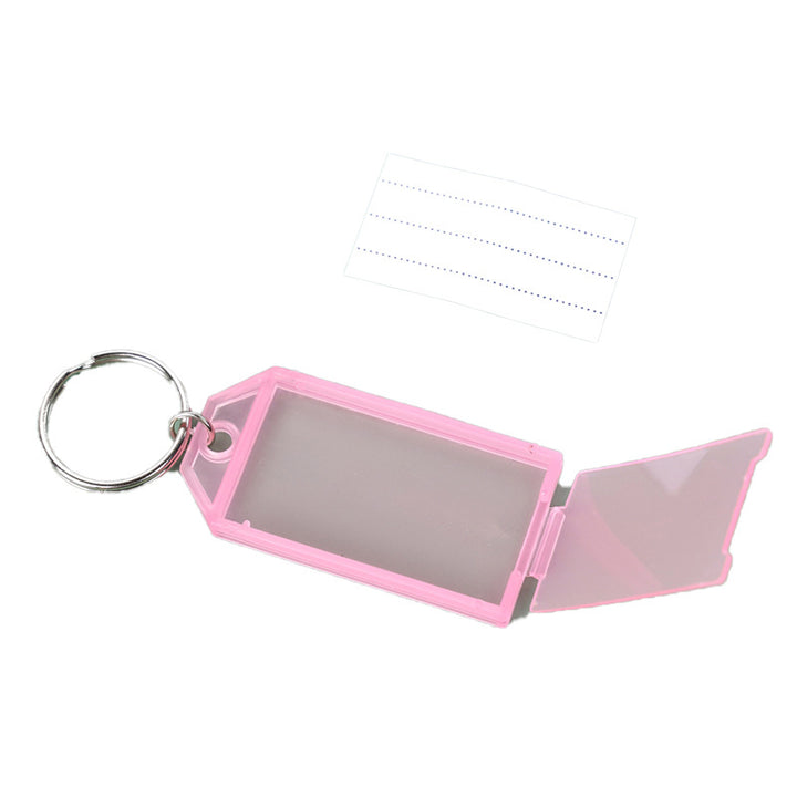 Unisex keychain with reusable label field Kalsten