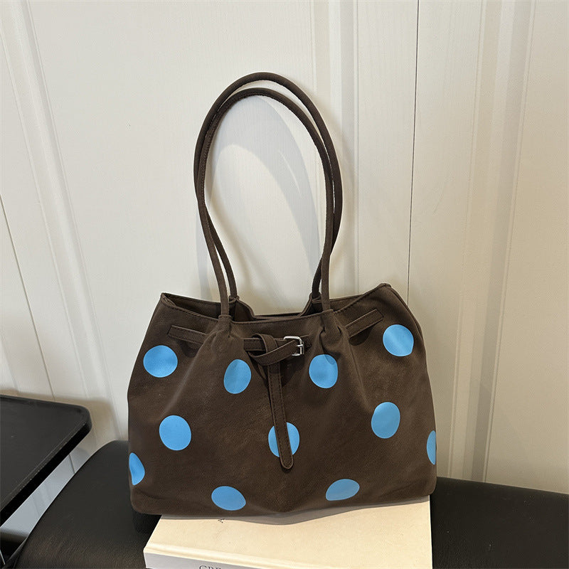 Stylish Polka Dot Patterned Tote Bag