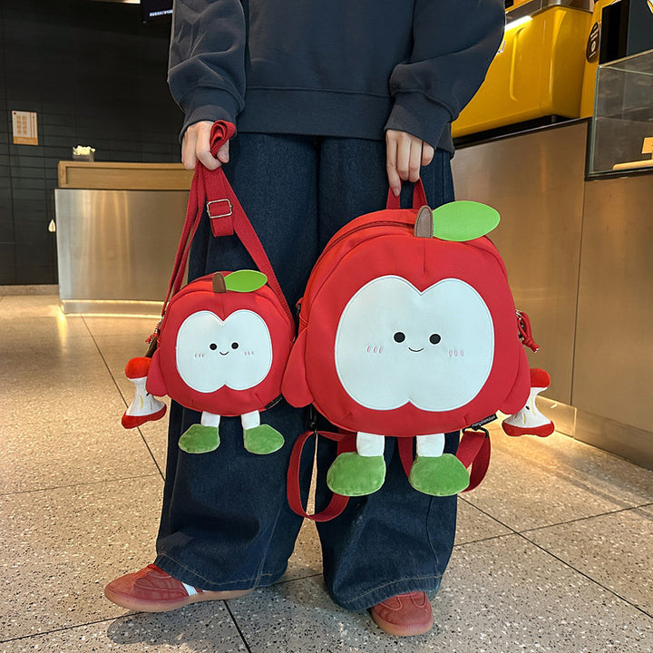 Cartoon Fruit-Themed Plush Backpack Stornfield