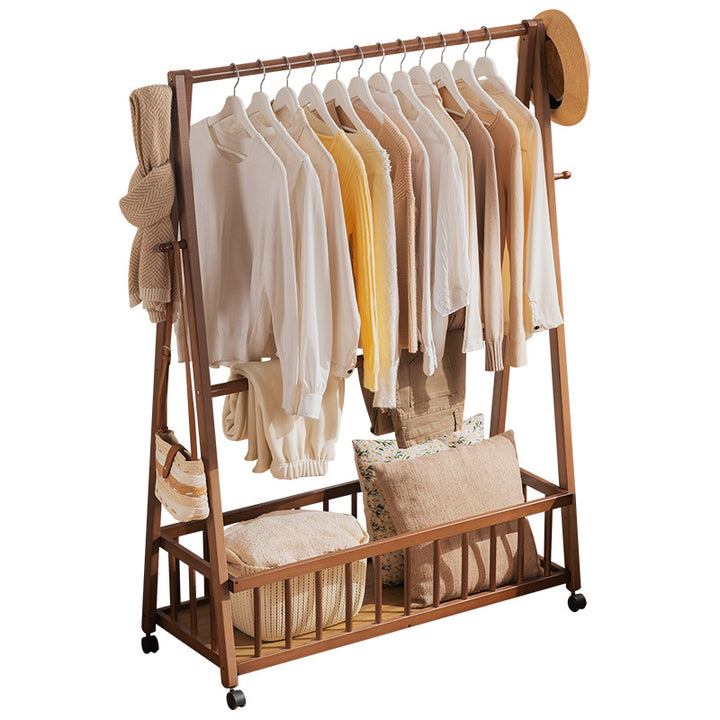 Designer laundry rack with foldable frame and practical shelf Stornfield