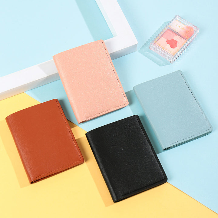 Compact Leather Credit Card Wallet