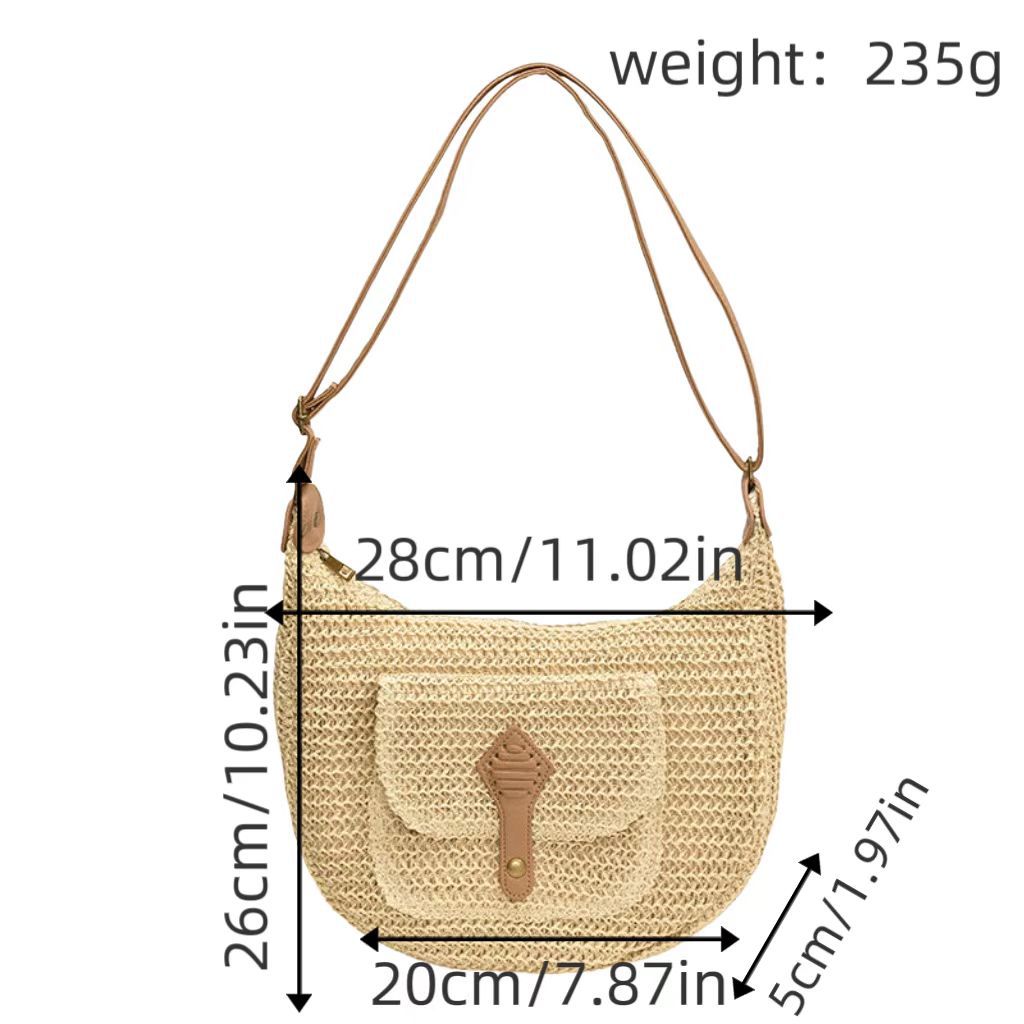 Shoulder bag with leather accents Stornfield