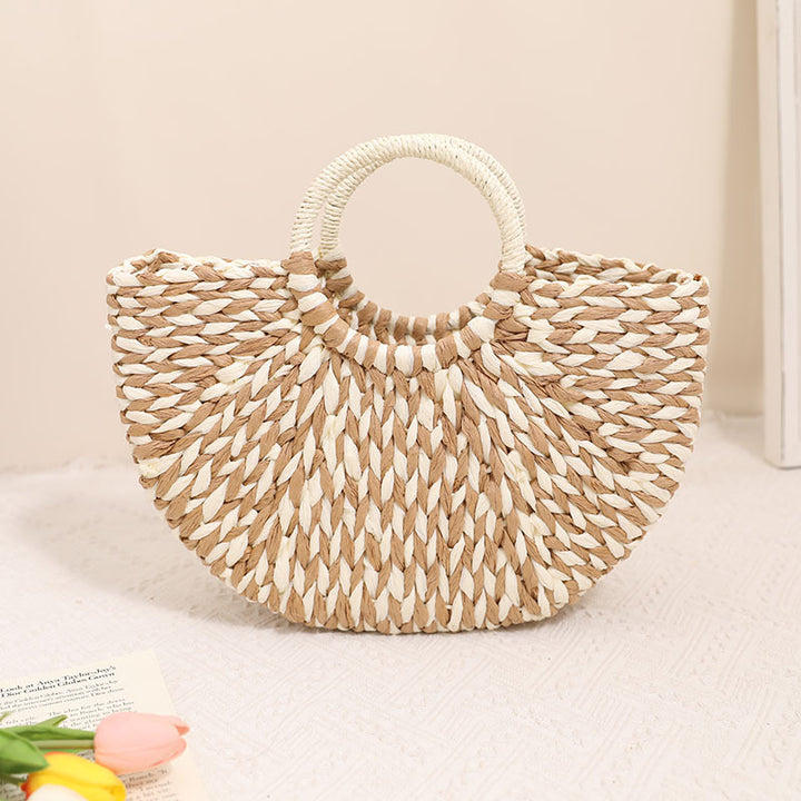 Stylish basket bag with round handle Stornfield