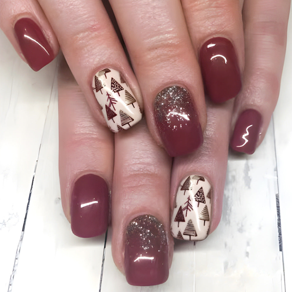 Festive Christmas Tree Press-On Nail Set Stornfield