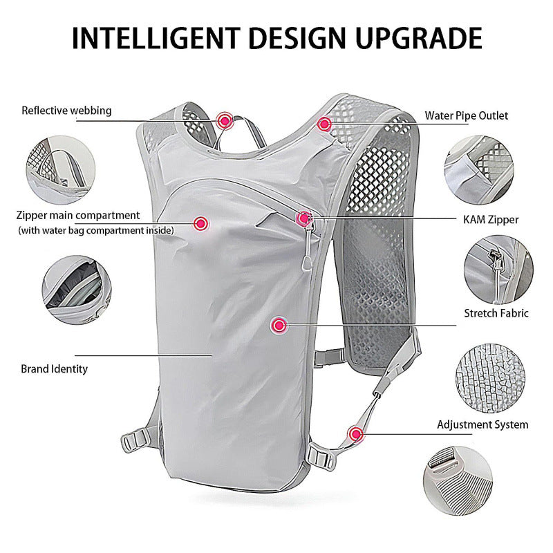 Sporty Hydration Backpack with Breathable Mesh Inserts Stornfield