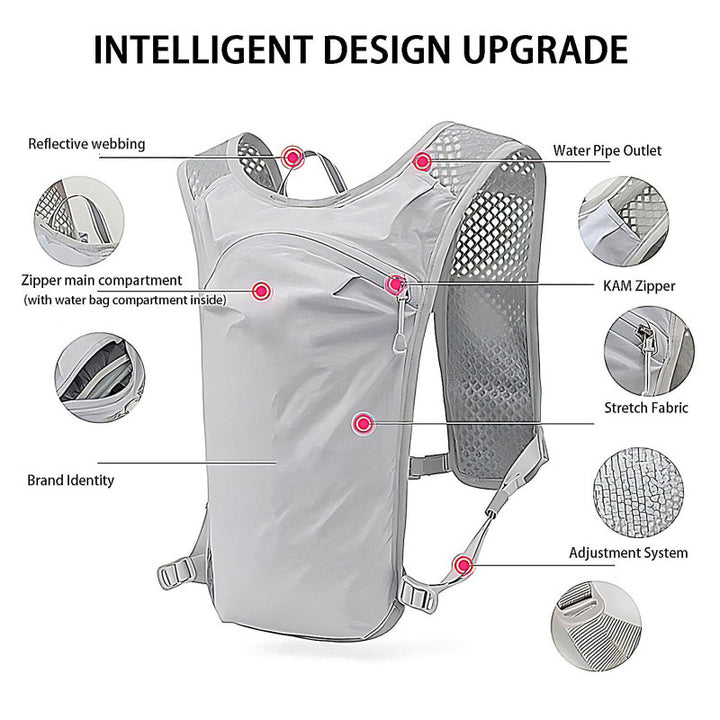 Sporty Hydration Backpack with Breathable Mesh Inserts Stornfield