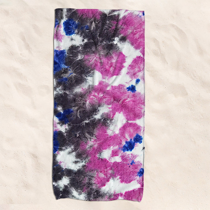 Beach towel with unusual batik design Stornfield