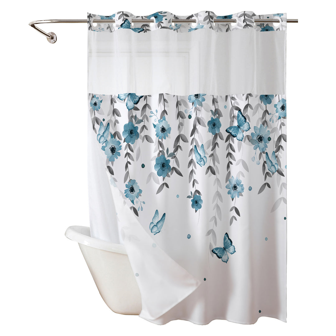 Floral Butterfly Shower Curtain Stornfield