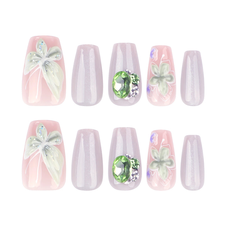 Elegant Nail Art with Floral Accents Stornfield