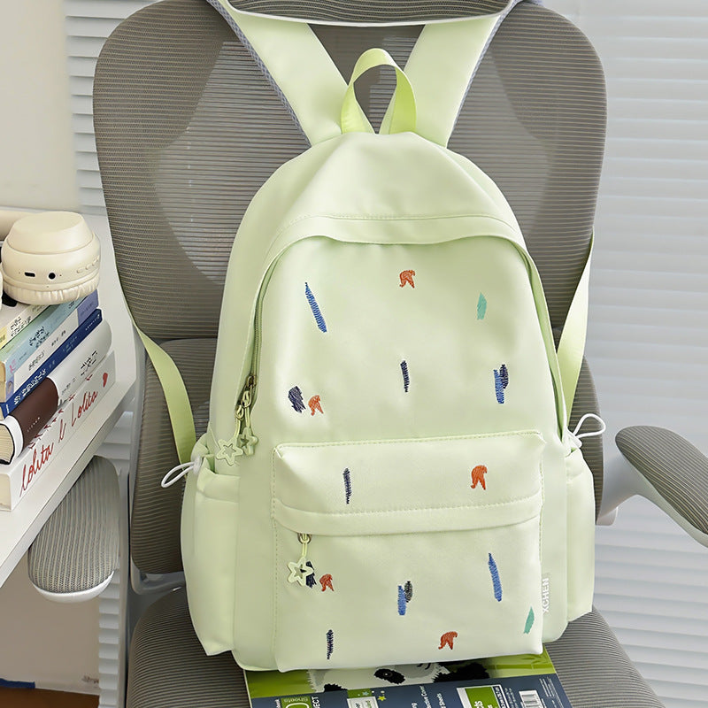 Lightweight Backpack with Cute Embroidered Design Stornfield