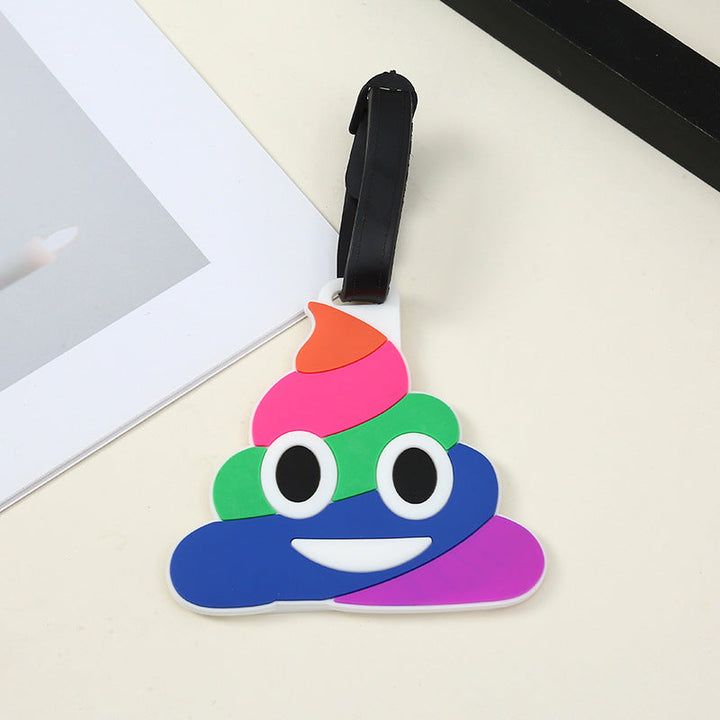 silicone travel luggage tag world map airplane design with adjustable strap Stornfield