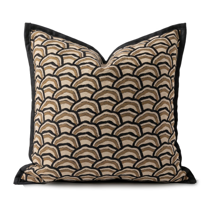 Decorative pillow in modern patchwork style