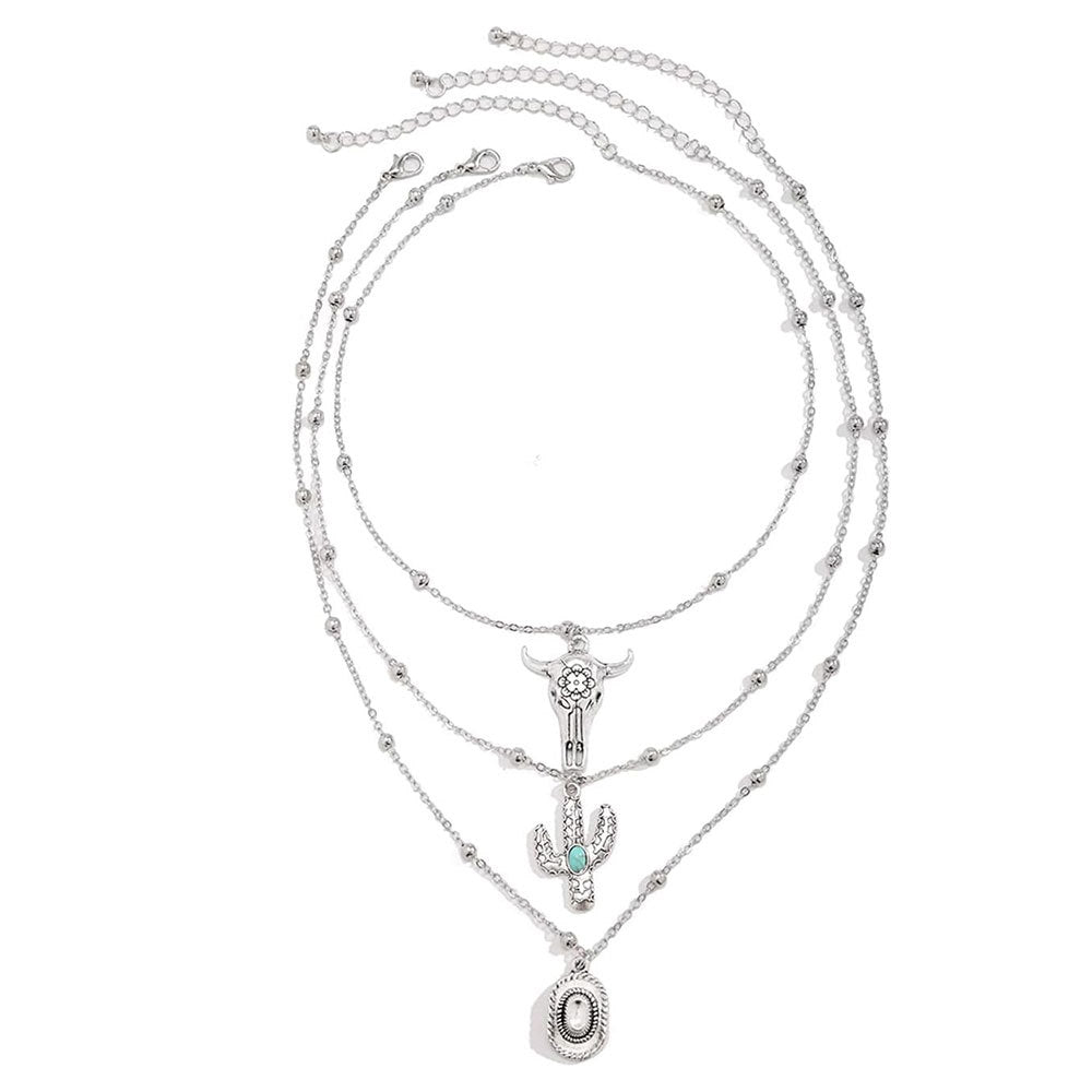 Layered Celestial Pendant Necklace Stornfield