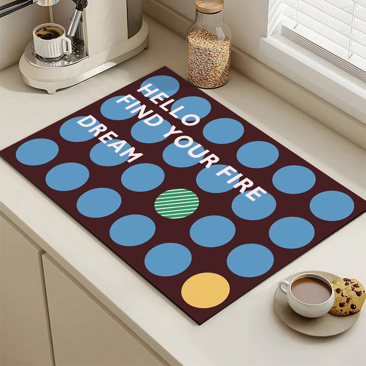 Playful Textured Kitchen Mat Stornfield