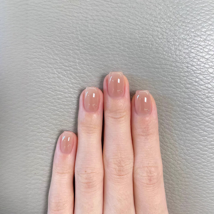 Glossy Natural Finish Press-On Nails