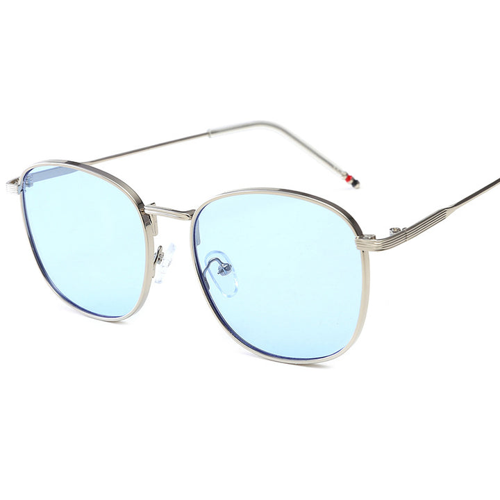 Ladies stylish oversized sunglasses with glamorous metal frame Stornfield