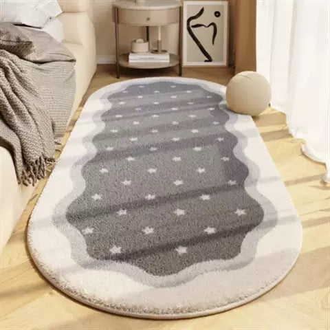 Playful Plush Patterned Area Rug