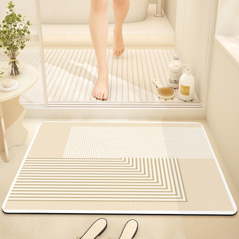 Abstract Modern Bath Mat Stornfield