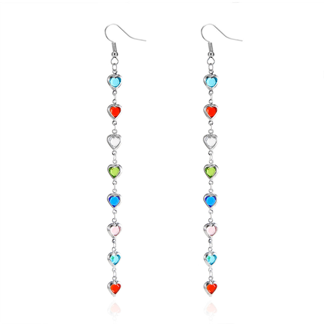 Dazzling Heart-Shaped Drop Earrings Stornfield
