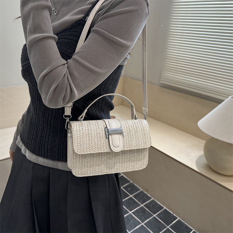 Woven Handbag with Adjustable Strap