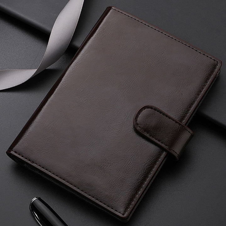 Elegant Textured Leather Planner Wallet Stornfield