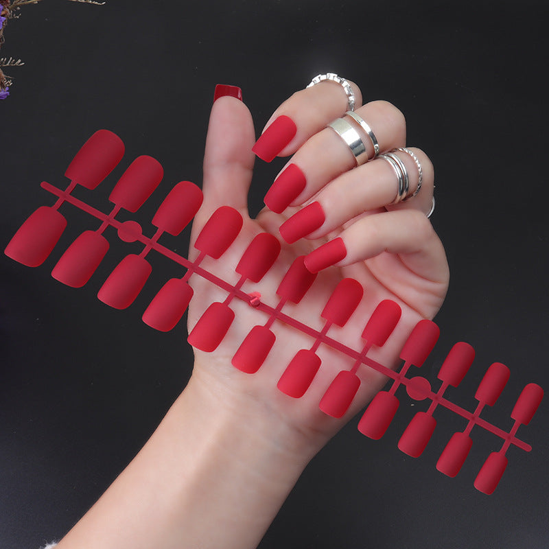 Matte Finish Long Stiletto Press-On Nails Stornfield