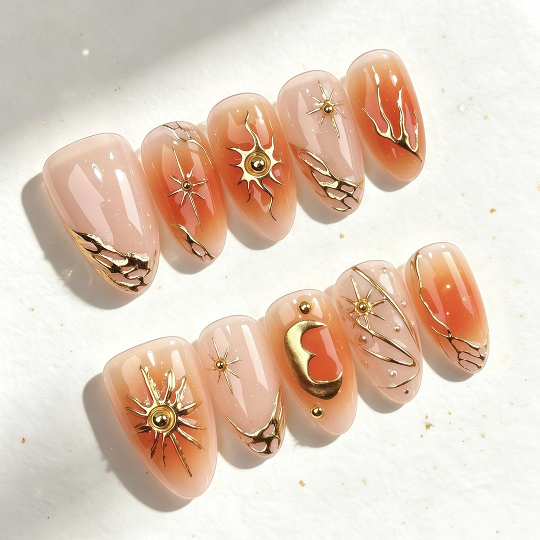 Decorative Press-On Nail Art Set 1790746065