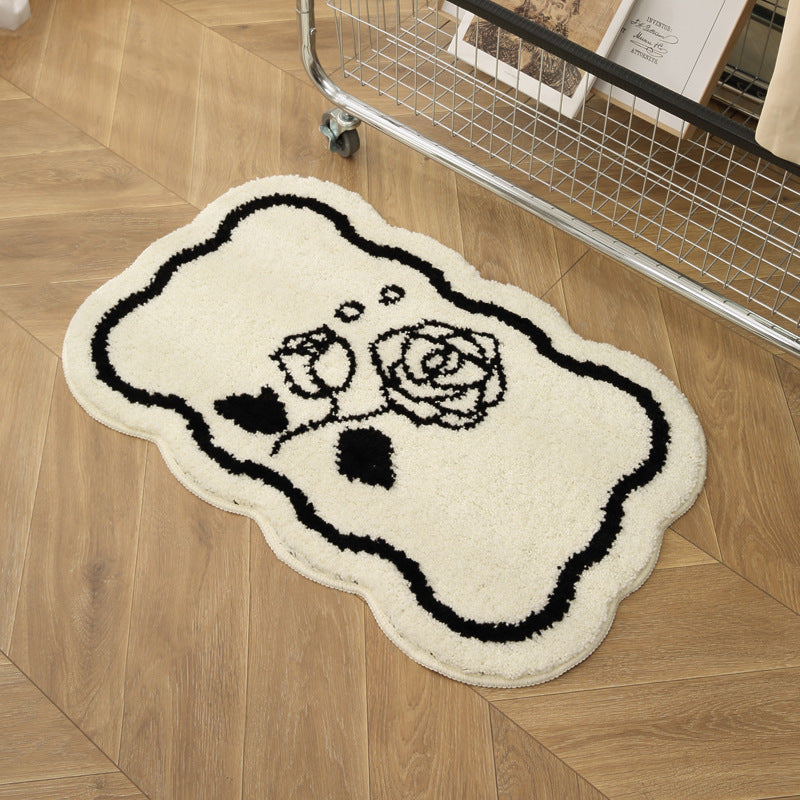 Heart-Shaped Decorative Bath Mat Stornfield