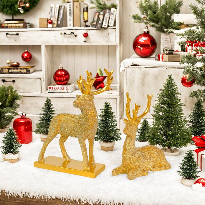 Glittering Reindeer Decorative Figure Stornfield