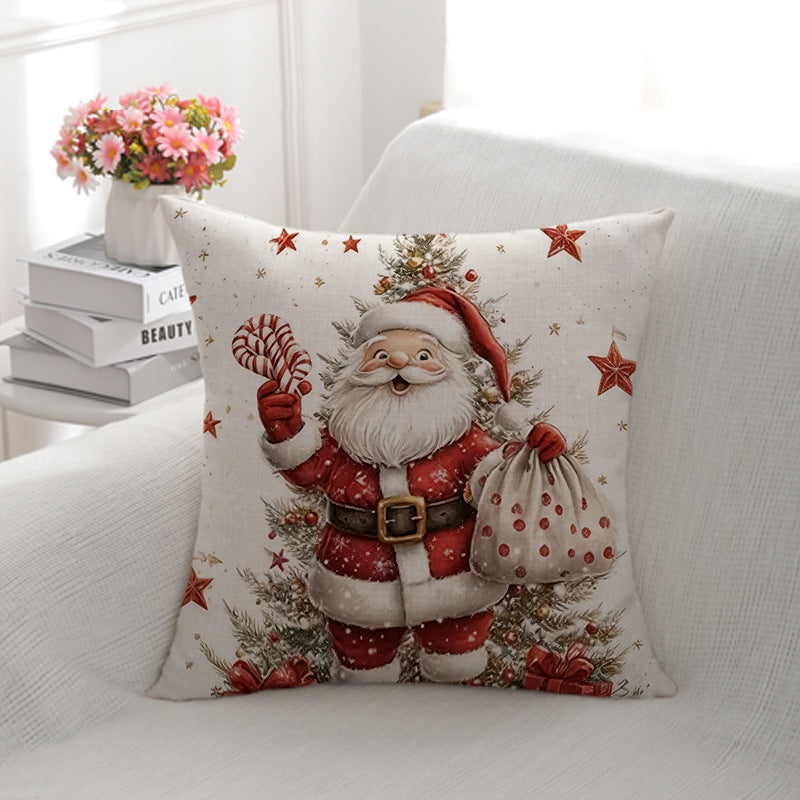 Festive Santa Clfrom Decorative Throw Pillow