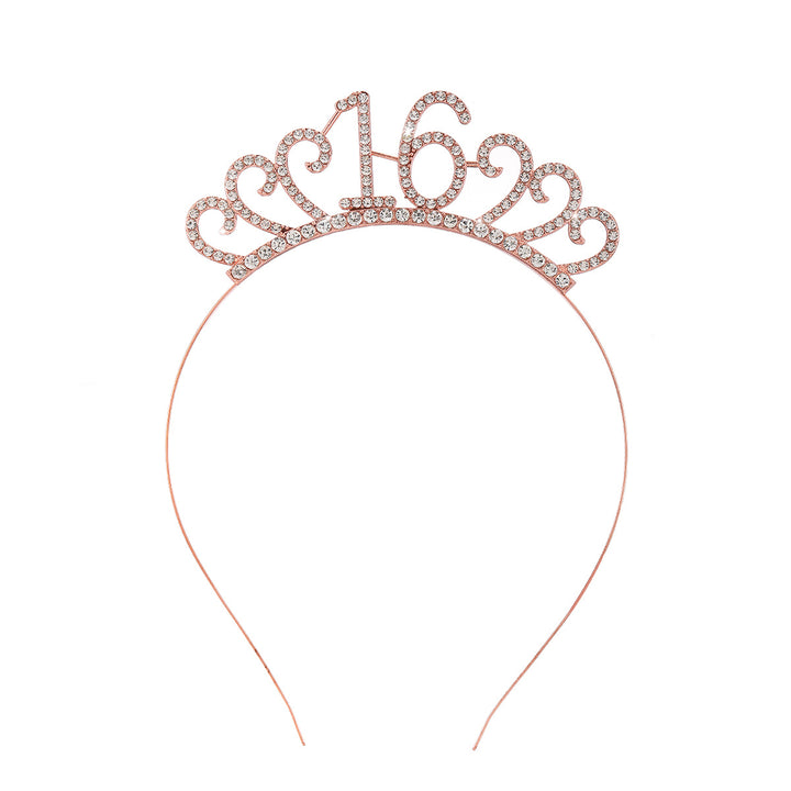 Ladies Crystal Tiara with Custom Designed Number Motif Stornfield