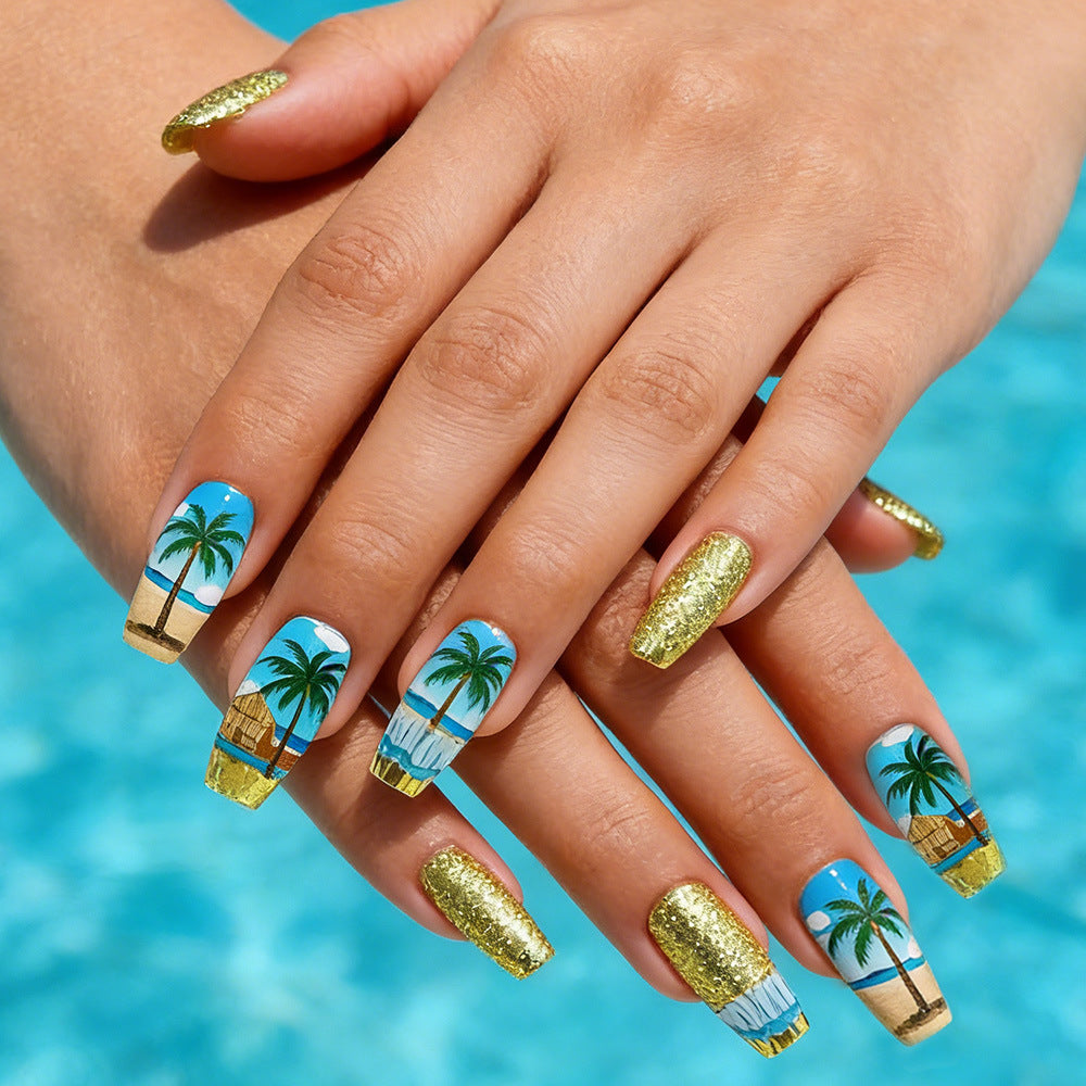 Tropical Paradise Press-On Nail Art Set Stornfield