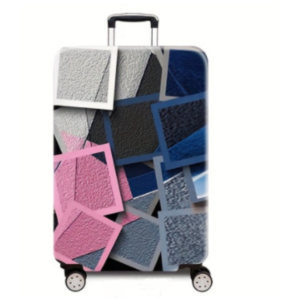 Women's hard-shell suitcase with creative multi-format pattern Stornfield