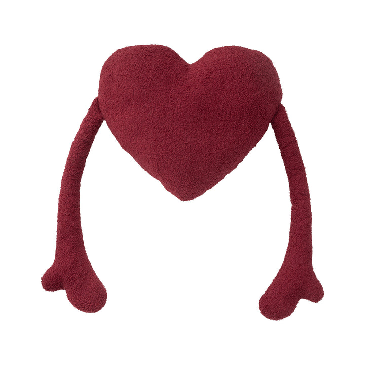 Heart-shaped cuddle cushion with extended arm applications Stornfield