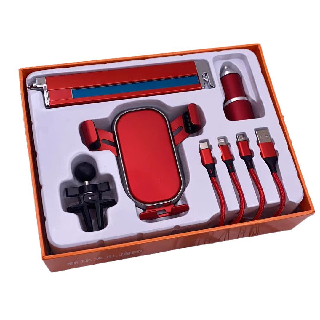 Unisex cordless car charging holder with integrated phone holder Stornfiled