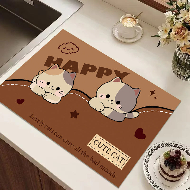 Cute Cartoon Dog Kitchen Mat Stornfield