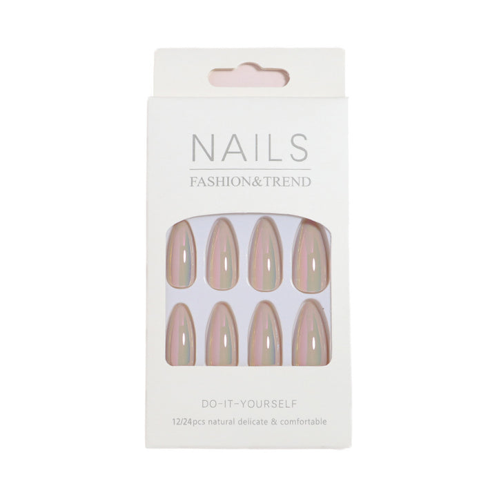 Iridescent Press-On Nail Tips Stornfield