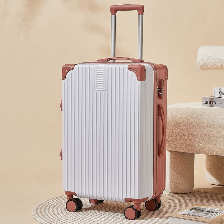 Hard-shell suitcase with double safety lock and flexible interior Stornfield