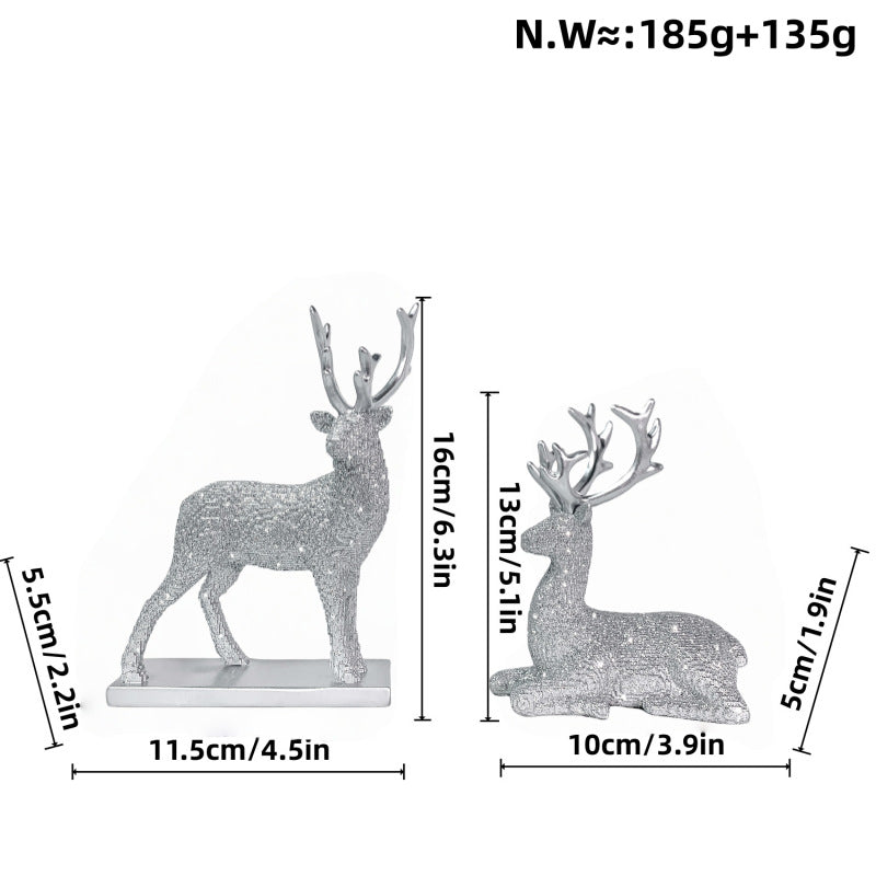 Glittering Reindeer Decorative Figure Stornfield