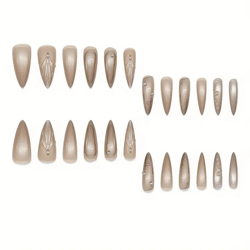 Premium Decorative Press-On Nail Extensions Stornfield