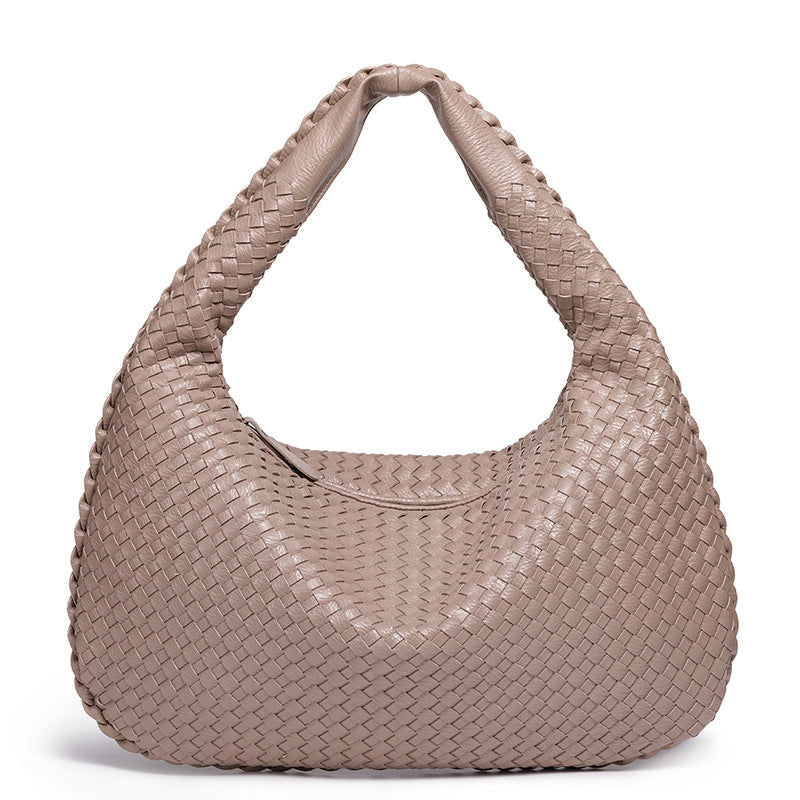 Handcrafted Woven Leather Hobo Bag Stornfield